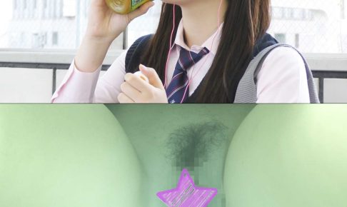 【電車痴漢】顔出し制服JK★まさにCM美少女クラスの奇跡の正統派JKに鬼畜の生中出し！★こんなに可愛いのにイヤらし過ぎるデカ陰唇