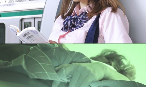 【電車痴漢】顔出し制服JK★上品なお嬢様系なのに実は痴漢OK子!★トイレに連れ込み推定Hカップを晒し撮り！中出し＆乳射の2連発