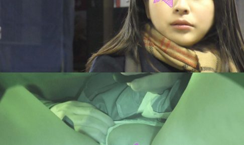 【電車痴漢】顔出し制服JK★優等生顔の正統派美少女★初の無音ローター責め★指2本挿入で潮吹き