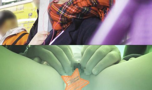 【電車痴漢】顔出し制服JK★理想的な100％完全美少女★泣きそうな表情を浮かべつつ激しく連続痙攣絶頂